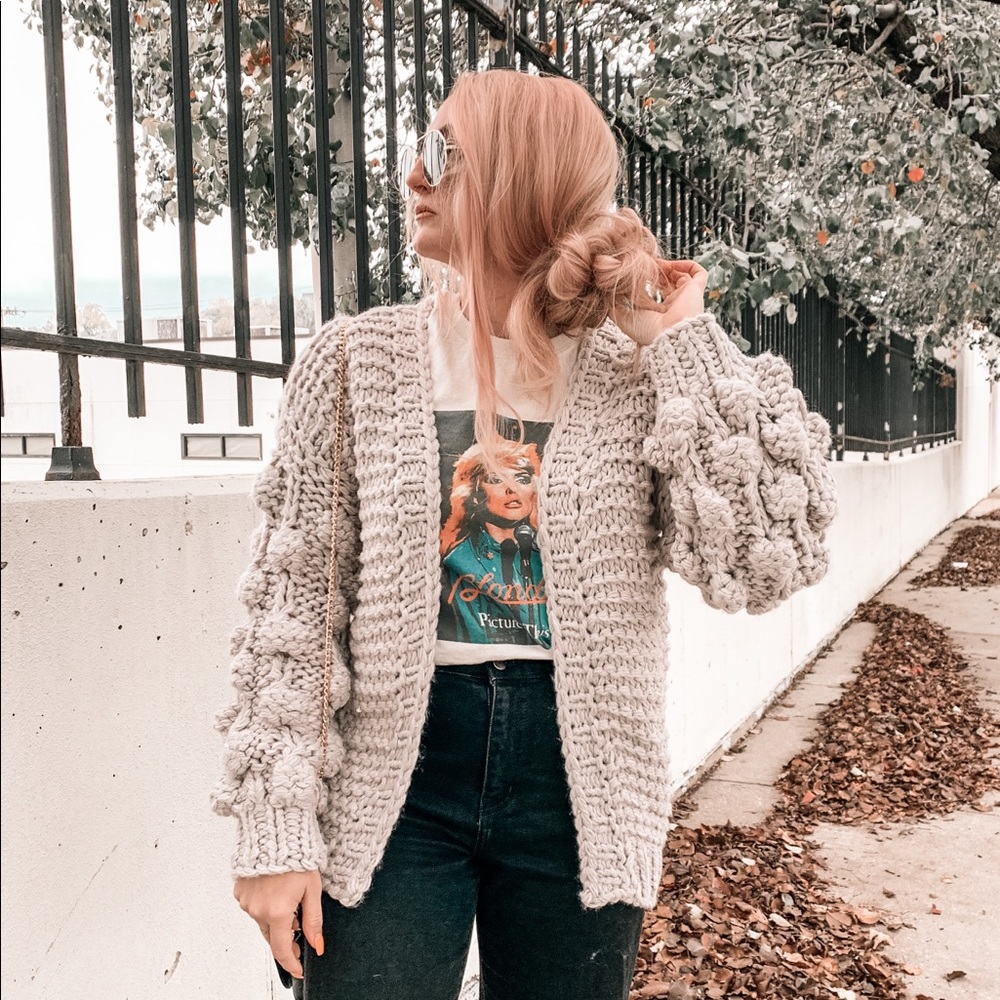 Dream Girl Bubble Sleeve Cardigan